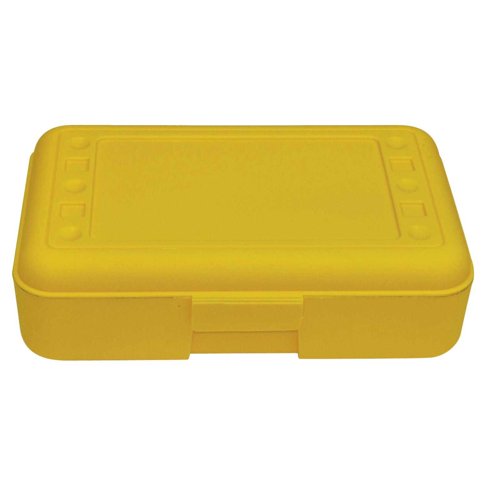 Pencil Box, Yellow, Pack of 12 - Loomini
