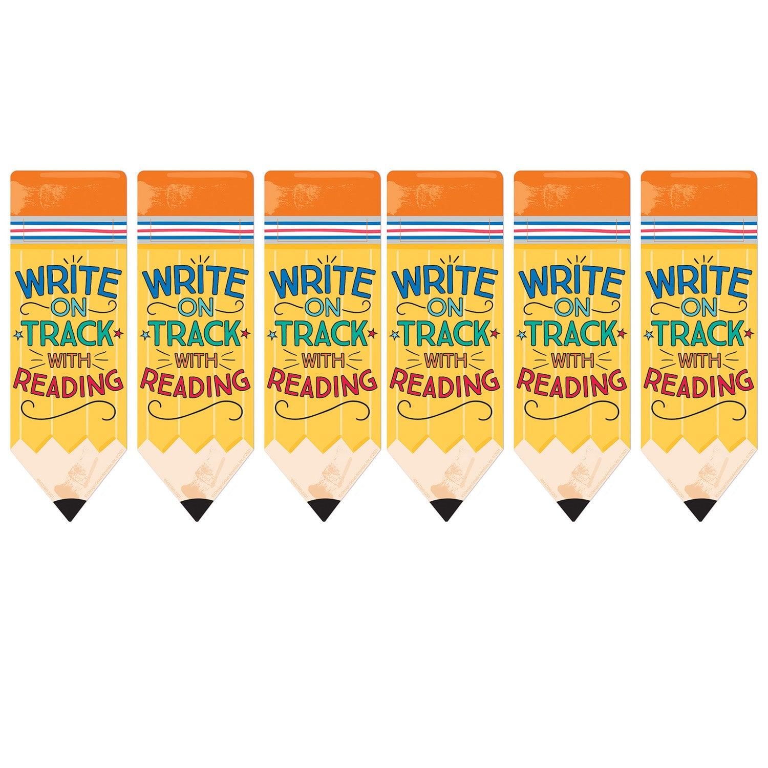 Pencil Write on Track with Reading Bookmarks, 36 Per Pack, 6 Packs - Loomini