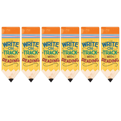 Pencil Write on Track with Reading Bookmarks, 36 Per Pack, 6 Packs - Loomini