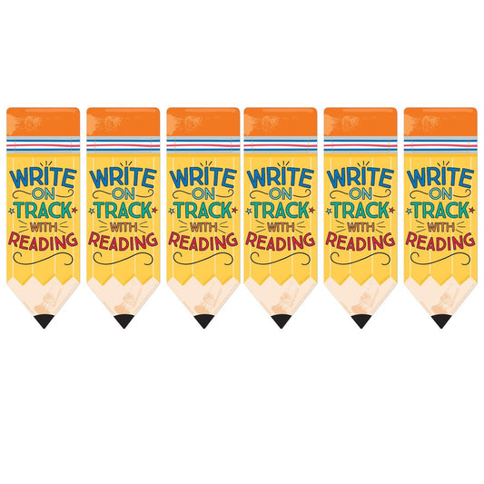 Pencil Write on Track with Reading Bookmarks, 36 Per Pack, 6 Packs - Loomini