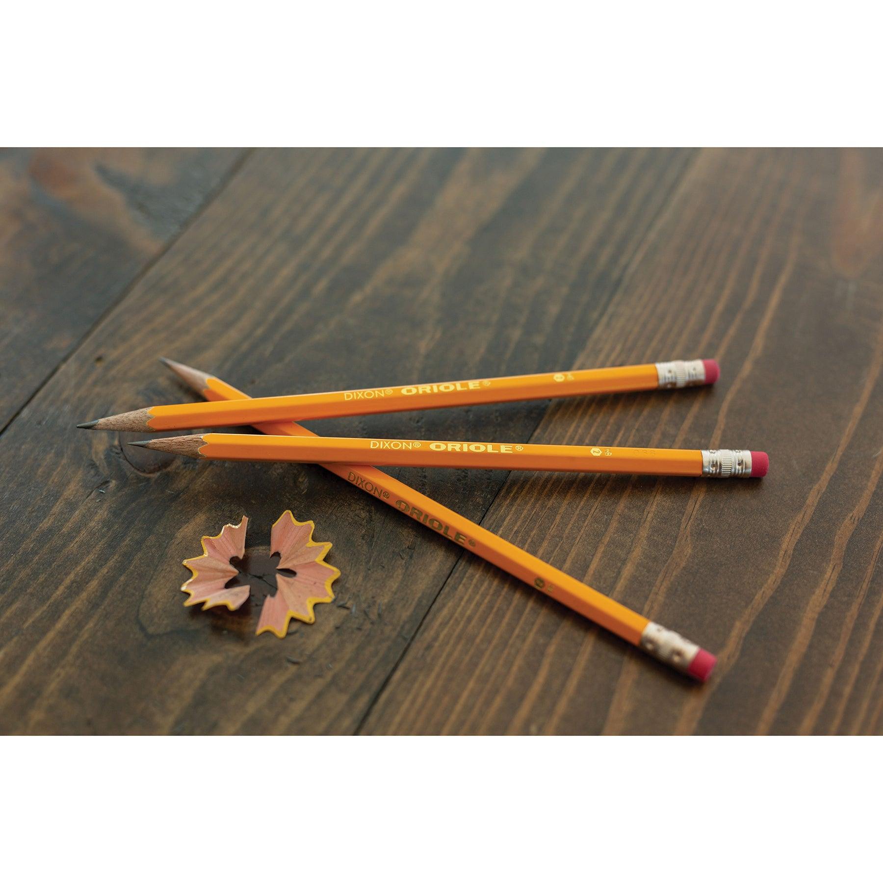 Pencils, No. 2.5 Medium Yellow, Unsharpened, 12 Per Box, 6 Boxes - Loomini