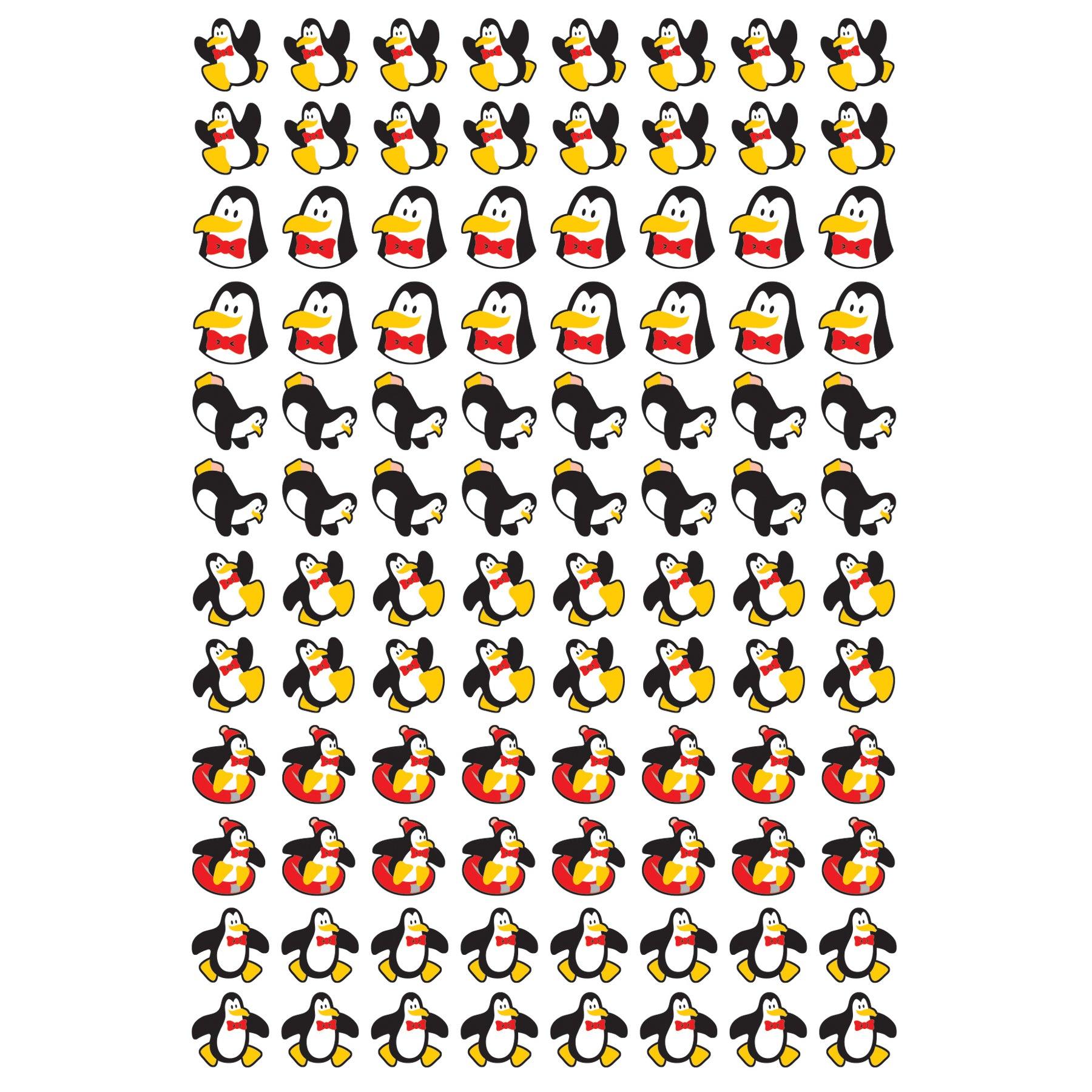 Perky Penguins superShapes Stickers, 800 Per Pack, 6 Packs - Loomini