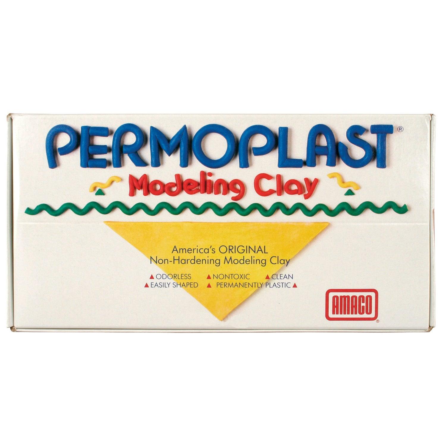 Permoplast Modeling Clay, Green, 1 lb. Per Box, 3 Boxes - Loomini