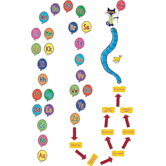 Pete the Cat Alphabet Balloons Sensory Path - Loomini