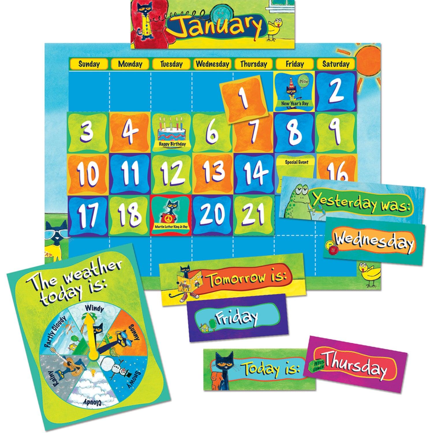 Pete The Cat Calendar Kit, 2 Kits - Loomini