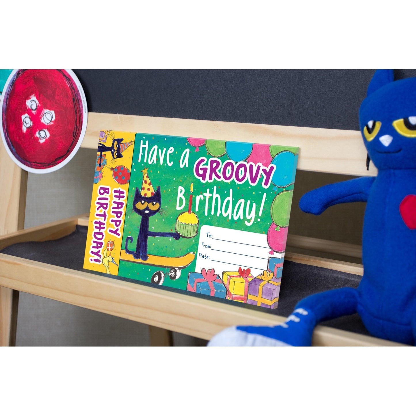 Pete the Cat Groovy Birthday Bookmark Awards, 30 Per Pack, 3 Packs - Loomini