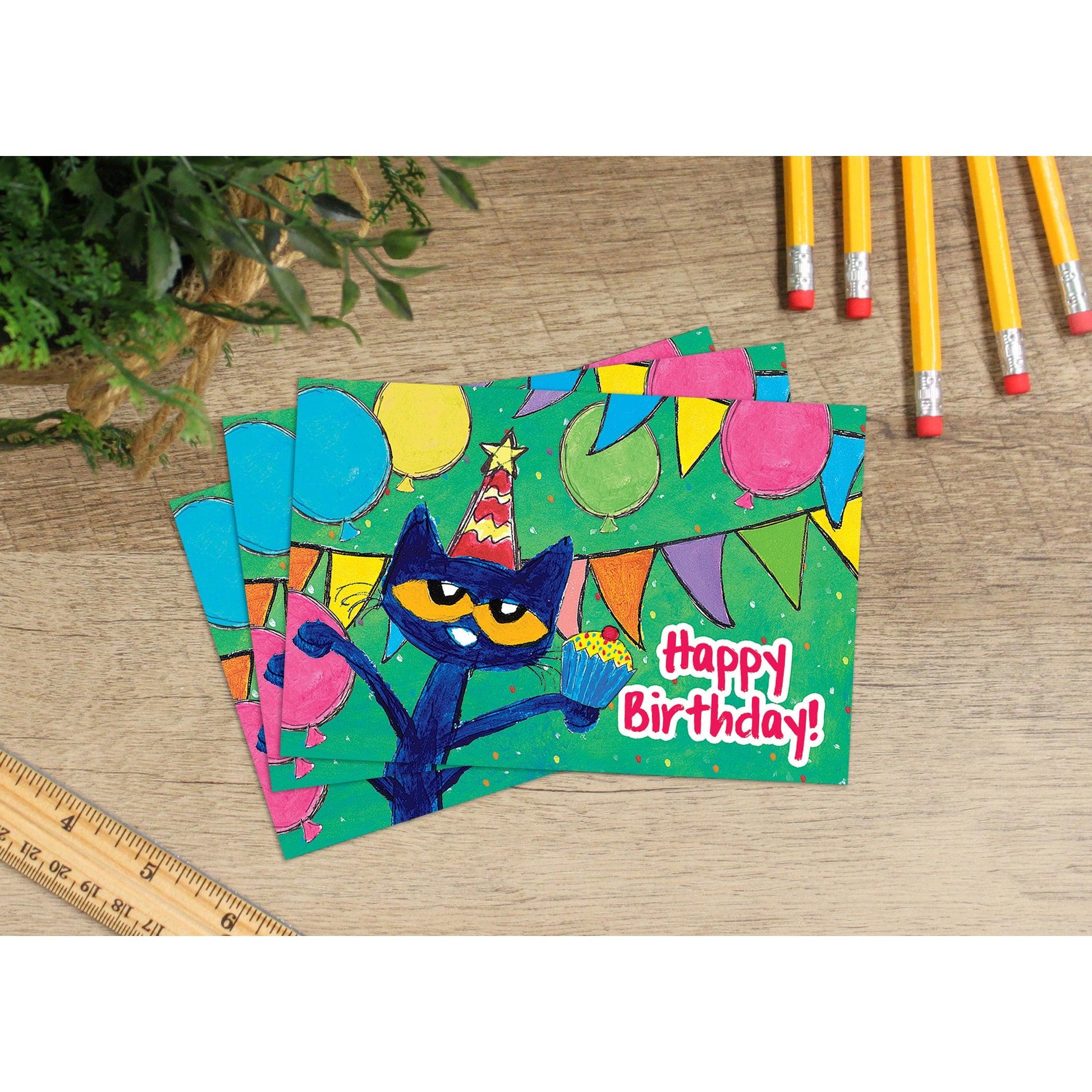 Pete The Cat Happy Birthday Postcards, 30 Per Pack, 6 Packs - Loomini