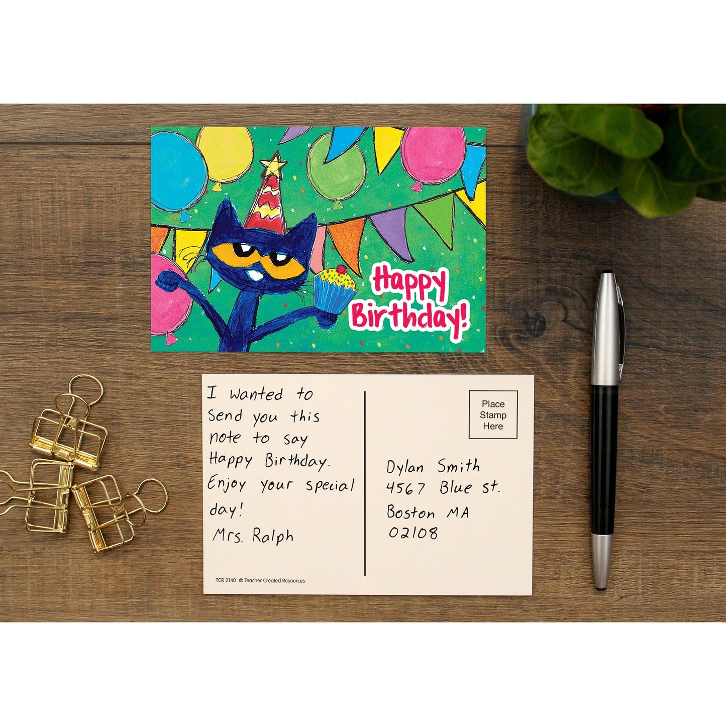 Pete The Cat Happy Birthday Postcards, 30 Per Pack, 6 Packs - Loomini