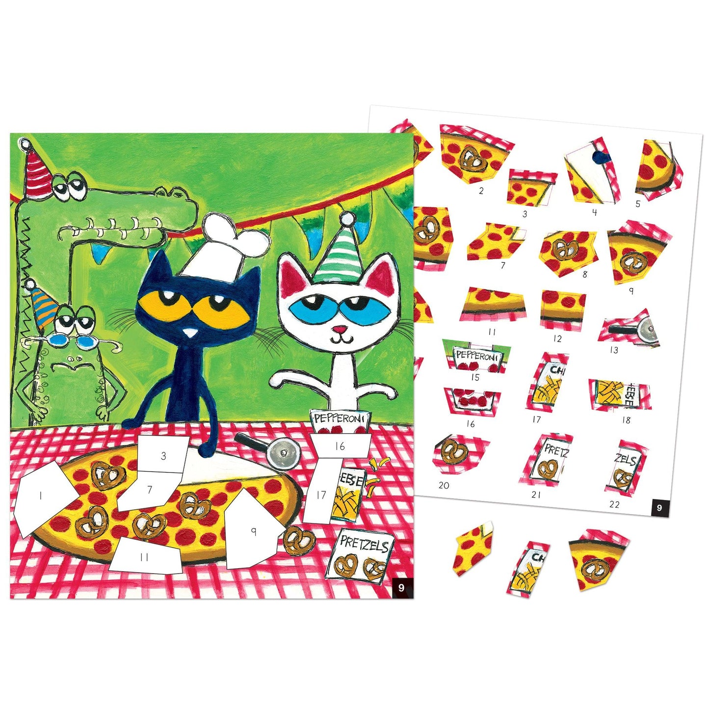 Pete The Cat Modern Mosaics Stick to the Numbers Activity Book, Pack of 2 - Loomini