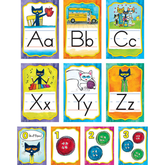 Pete the Cat® Alphabet Bulletin Board Set - Loomini