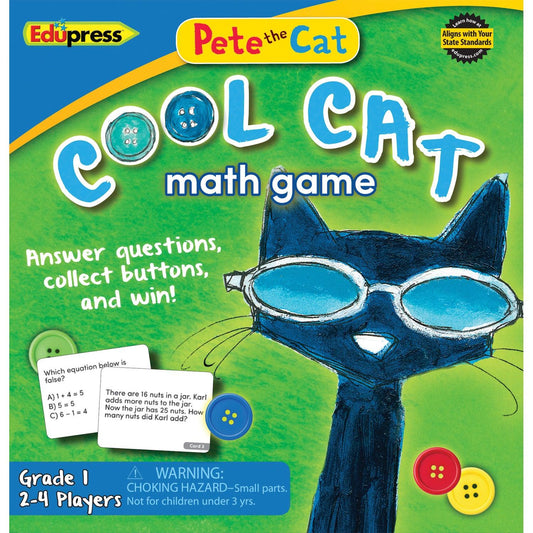 Pete the Cat® Cool Cat Math Game 1 - Loomini