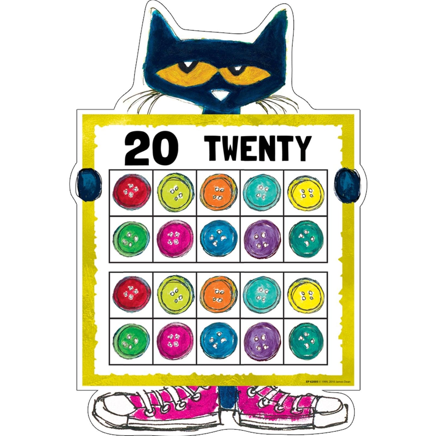 Pete the Cat® Numbers 0-20 Bulletin Board Set - Loomini