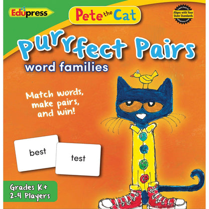 Pete the Cat® Purrfect Pairs Game: Word Families - Loomini