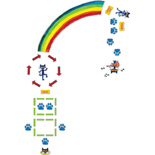 Pete the Cat Rainbow Boogie Sensory Path - Loomini
