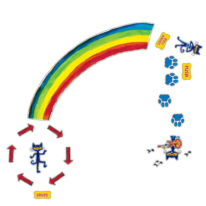 Pete the Cat Rainbow Boogie Sensory Path - Loomini