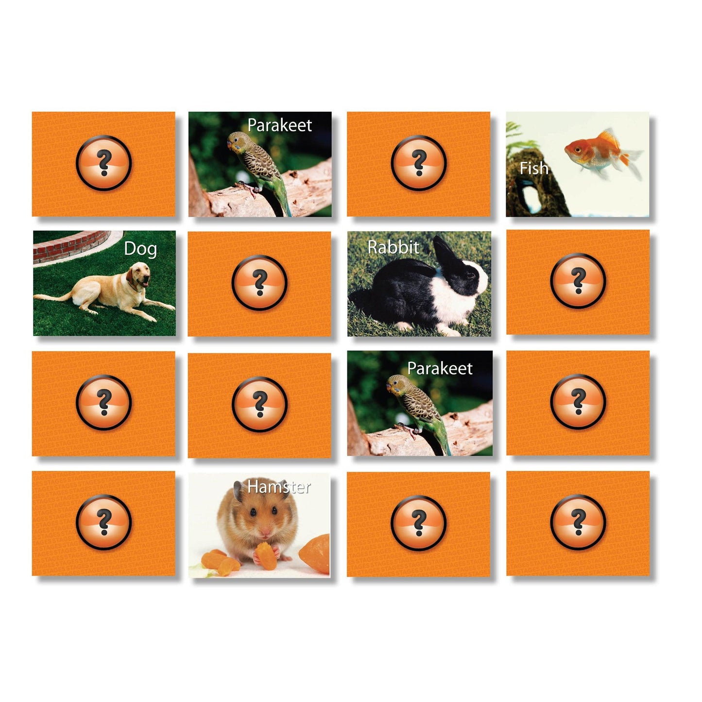 Pets Photographic Memory Matching Game, Pack of 3 - Loomini