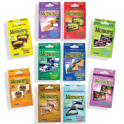 Photographic Memory Matching Games, Set of 10 - Loomini