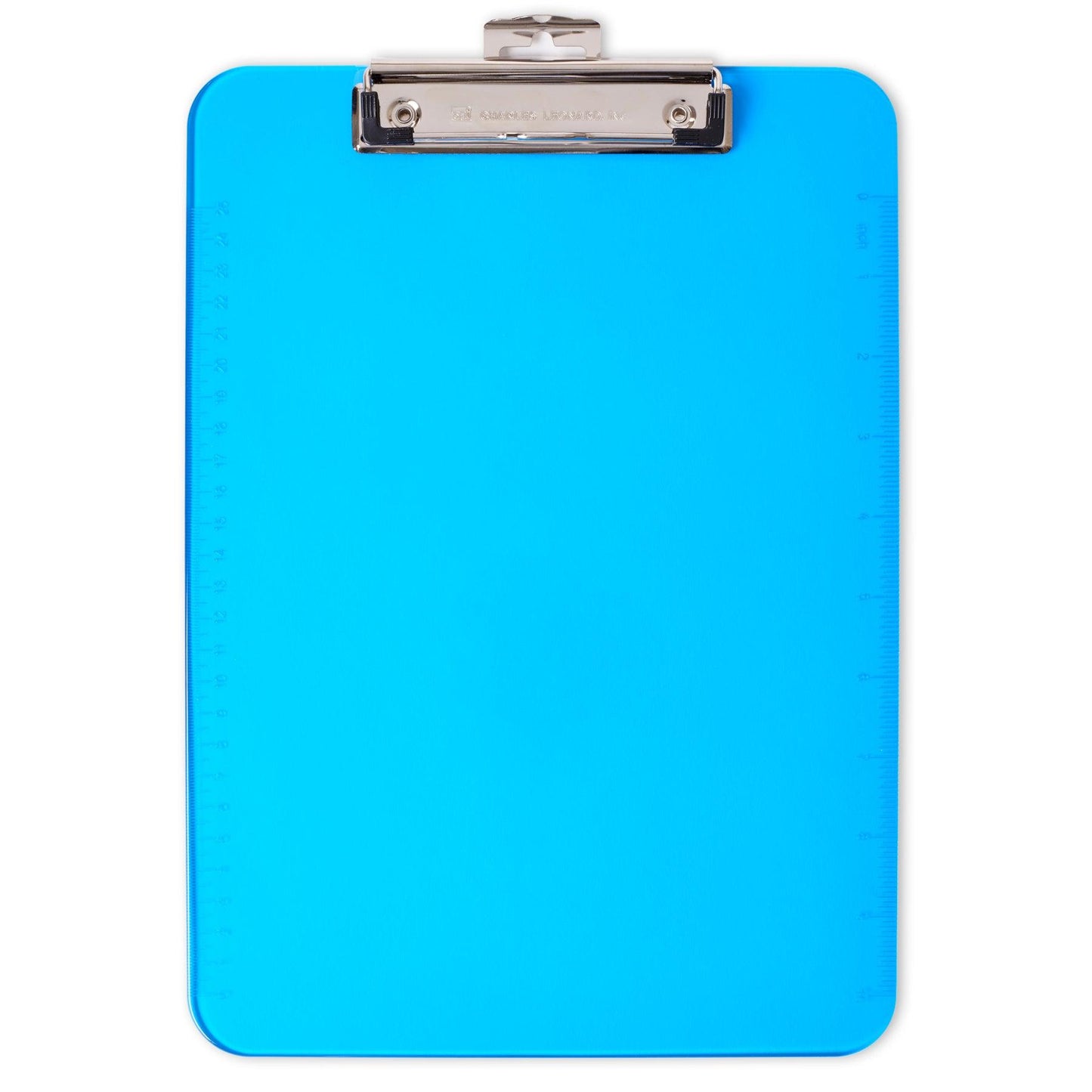 Plastic Clipboard, Letter, Neon Blue, Pack of 6 - Loomini