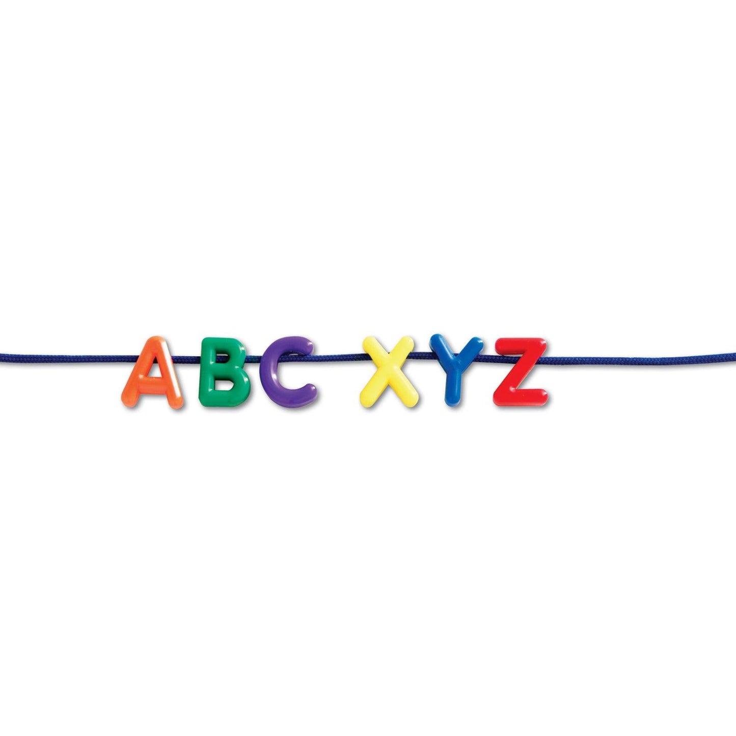 Plastic Lacing Uppercase Alphabet, 260 Letters, 15 Laces - Loomini