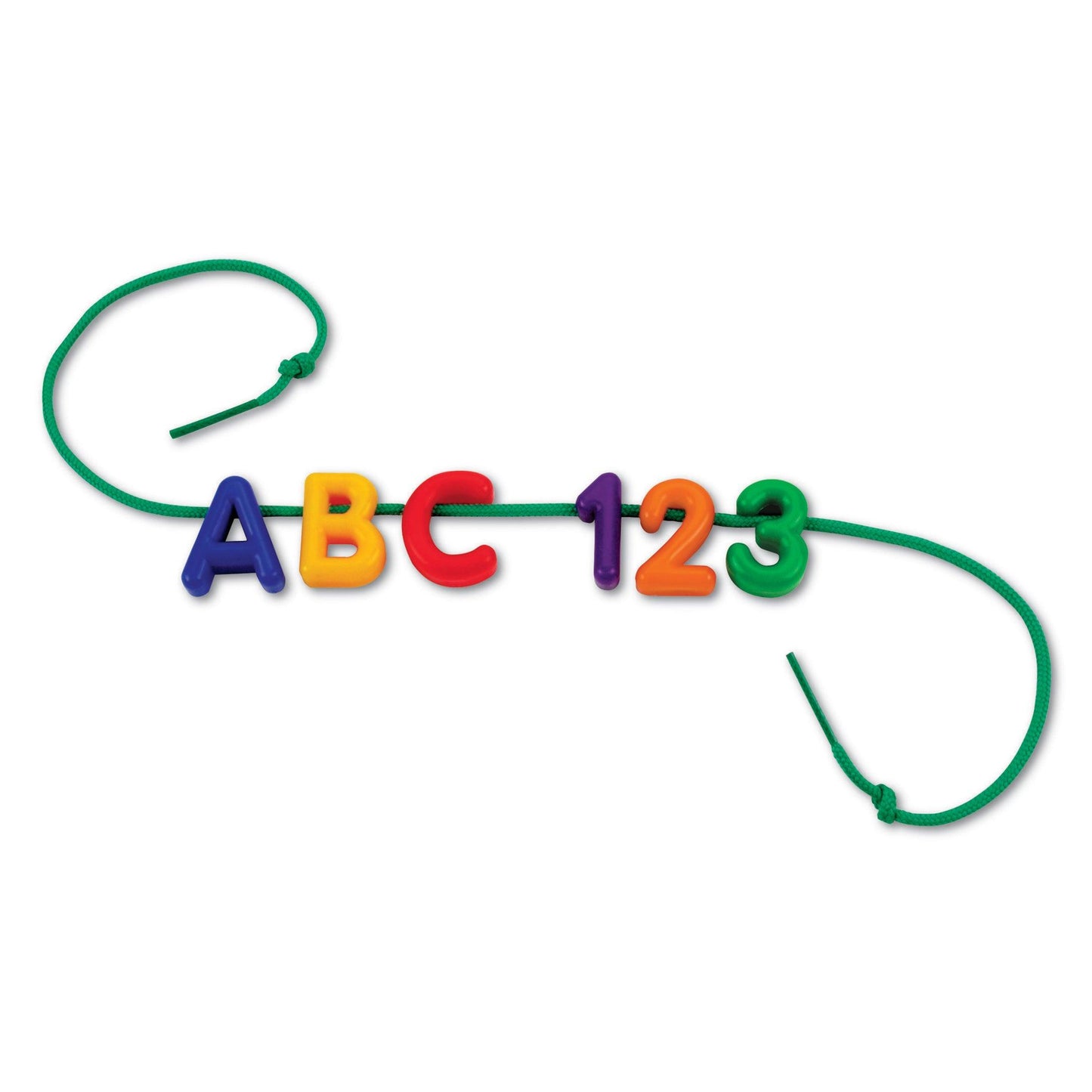 Plastic Lacing Uppercase Alphabet, 260 Letters, 15 Laces - Loomini