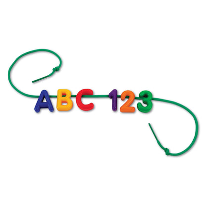 Plastic Lacing Uppercase Alphabet, 260 Letters, 15 Laces - Loomini