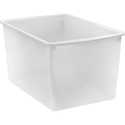 Plastic Multi-Purpose Bin, Clear, Pack of 6 - Loomini