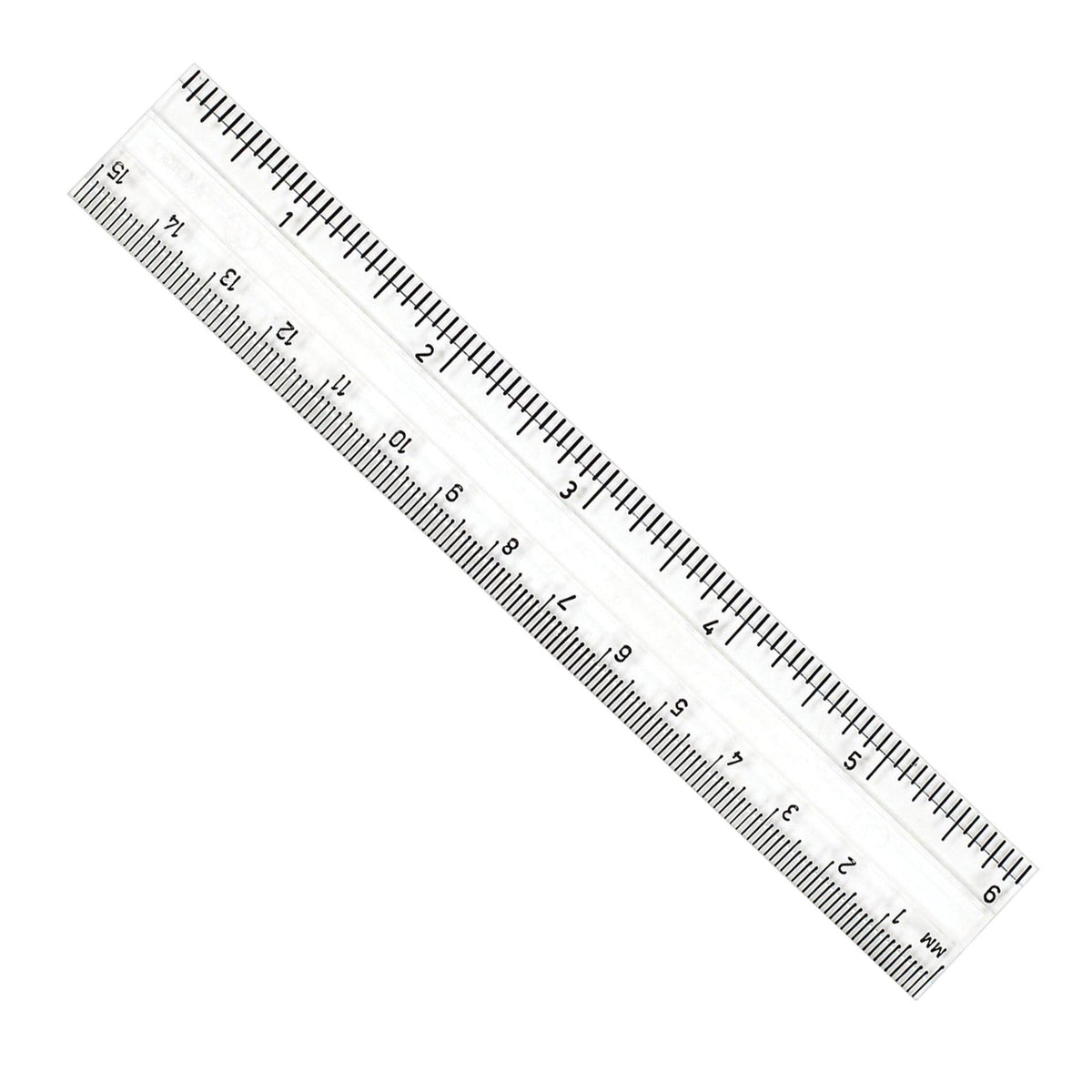 6 Inch Vertical Ruler Plastic Ruler, 6