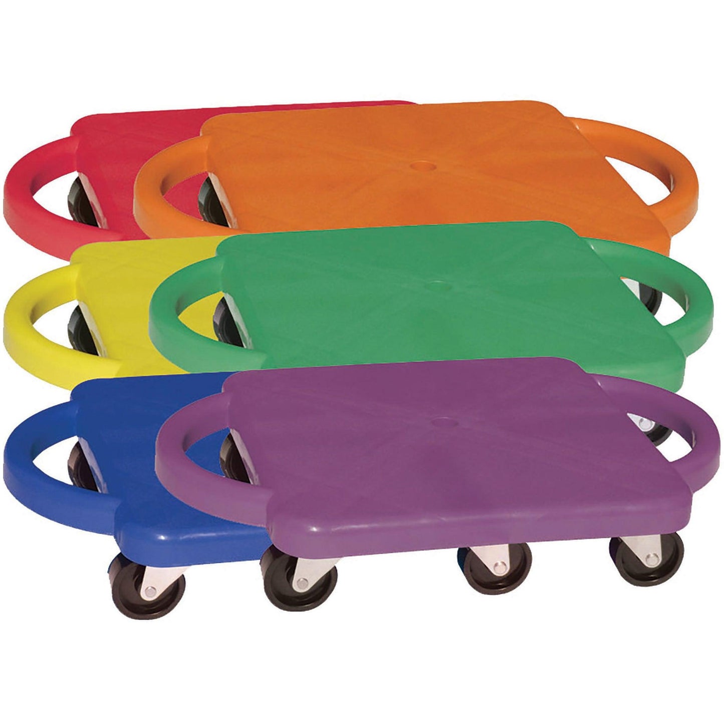 Plastic Standard Scooter Set with Handles, Set of 6 - Loomini