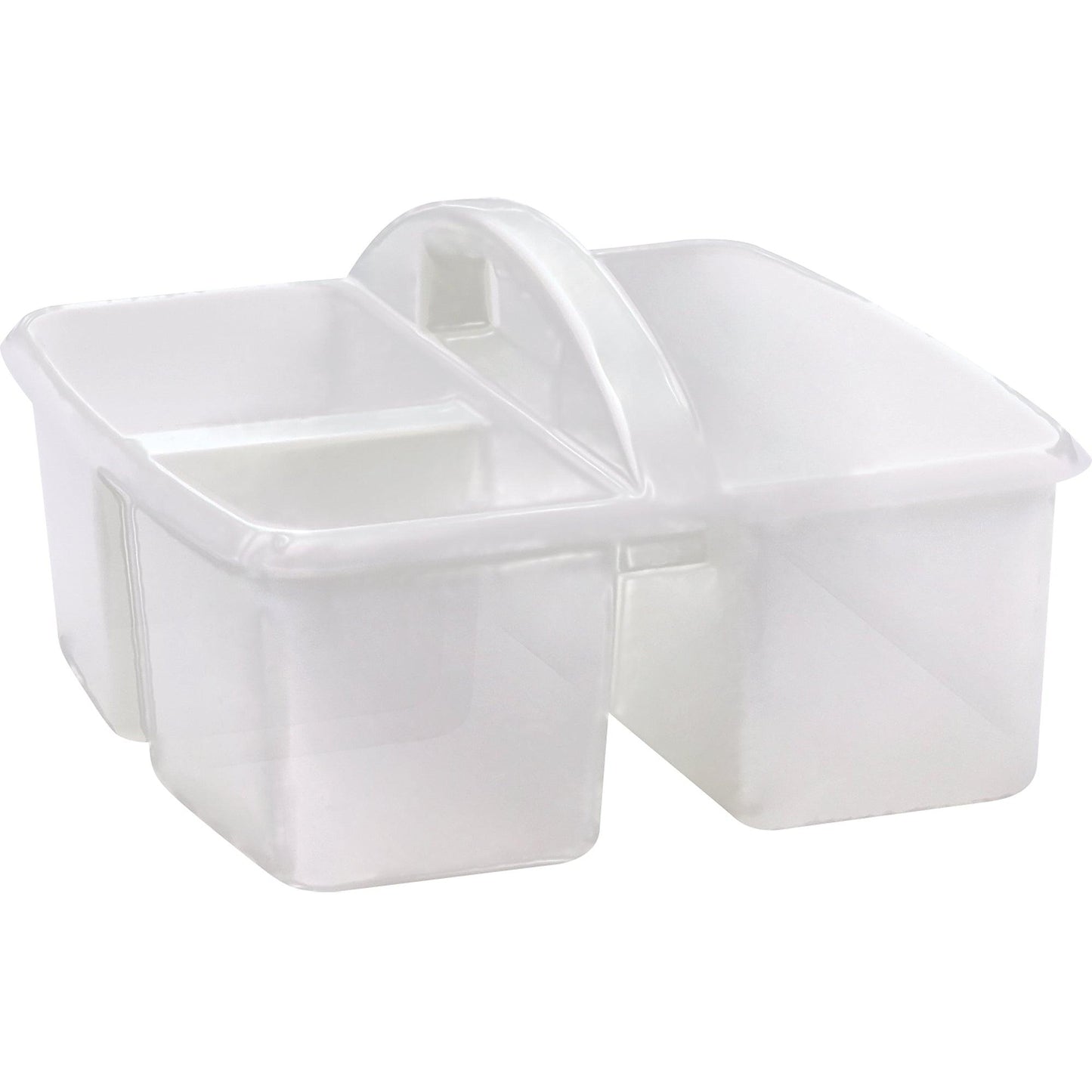 Plastic Storage Caddy, Clear, Pack of 6 - Loomini