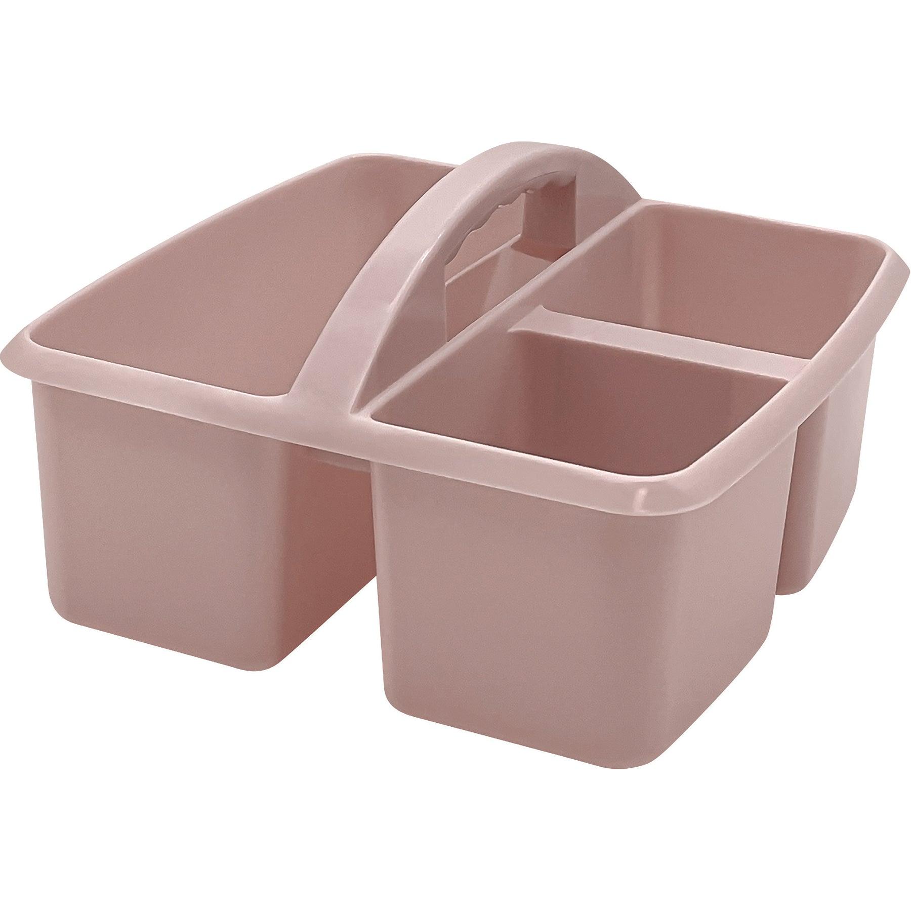 Plastic Storage Caddy, Light Mauve, Pack of 6 - Loomini