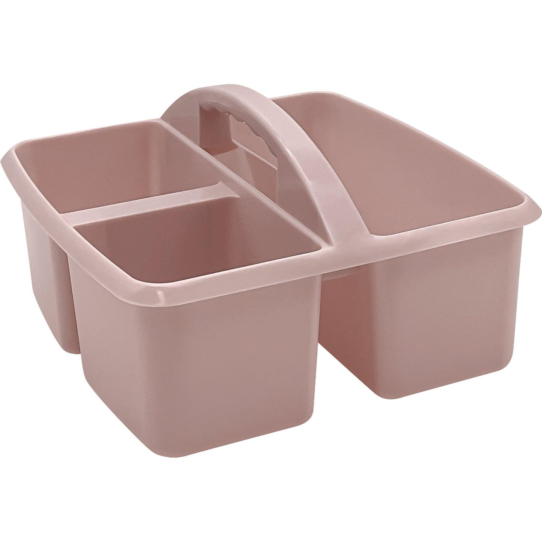 Plastic Storage Caddy, Light Mauve, Pack of 6 - Loomini