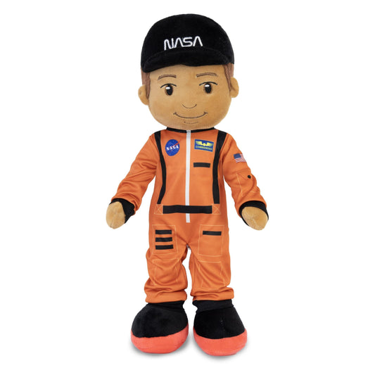 Playtime by Eimmie 14” Soft Baby Doll Plush Rag Dolls for 2 Year Old Girls & Boys Toddler & Infants Astronaut Plush Washable Doll NASA Ollie - Loomini