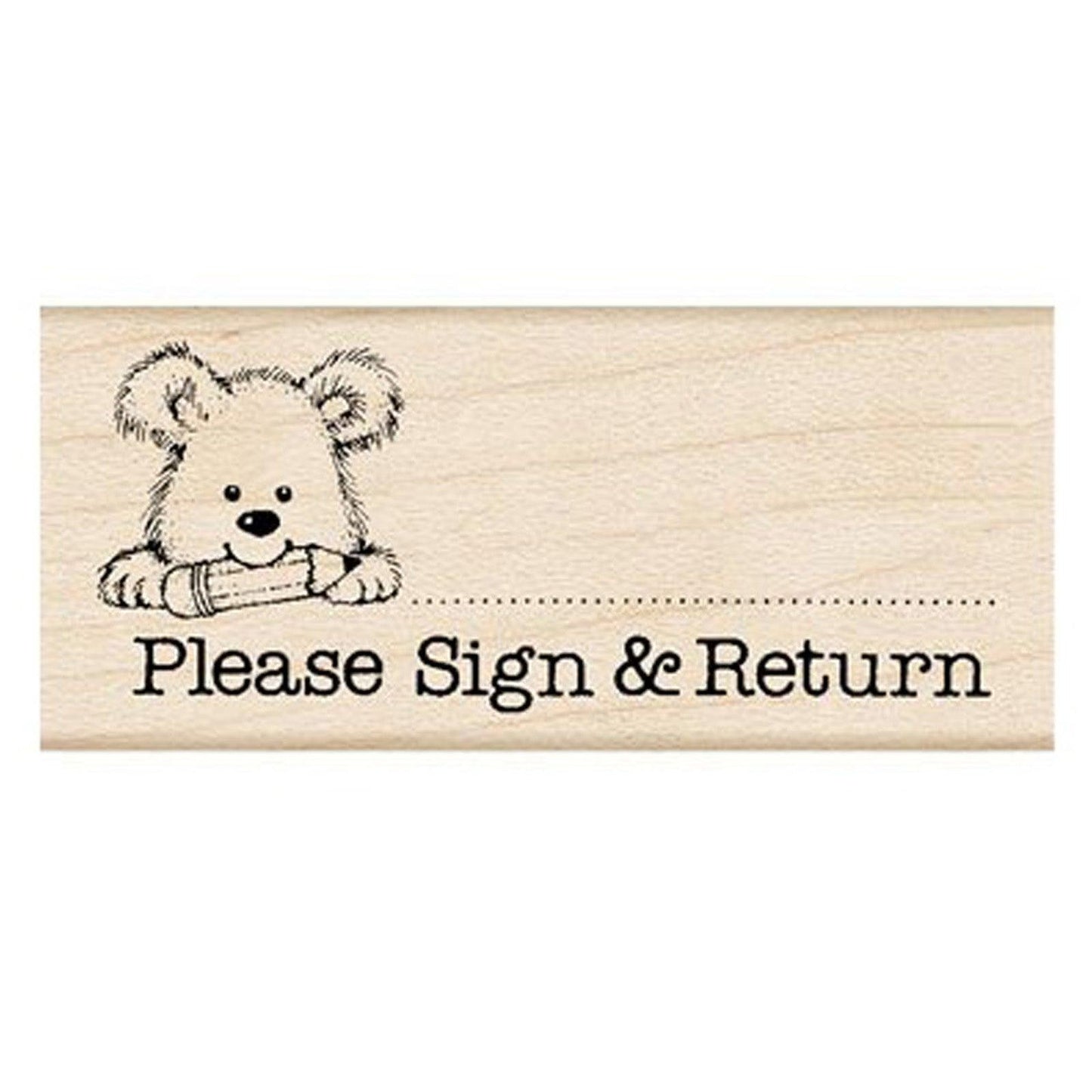 Please Sign & Return Pup Stamp, Pack of 3 - Loomini