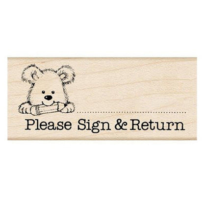 Please Sign & Return Pup Stamp, Pack of 3 - Loomini