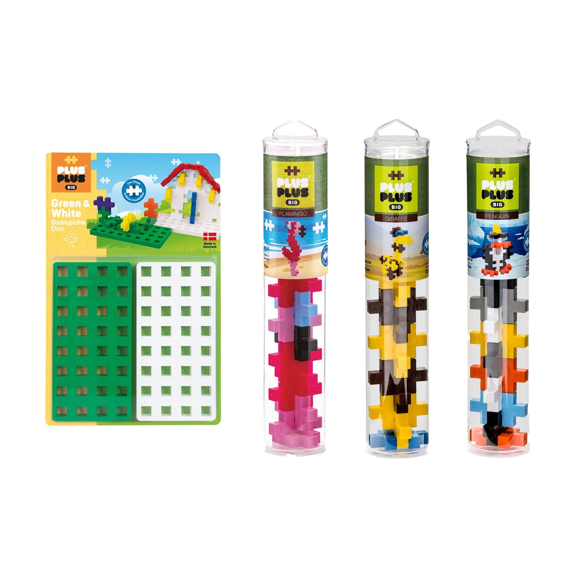 Plus-Plus® BIG Zoo Tubes & Baseplate Bundle - Loomini