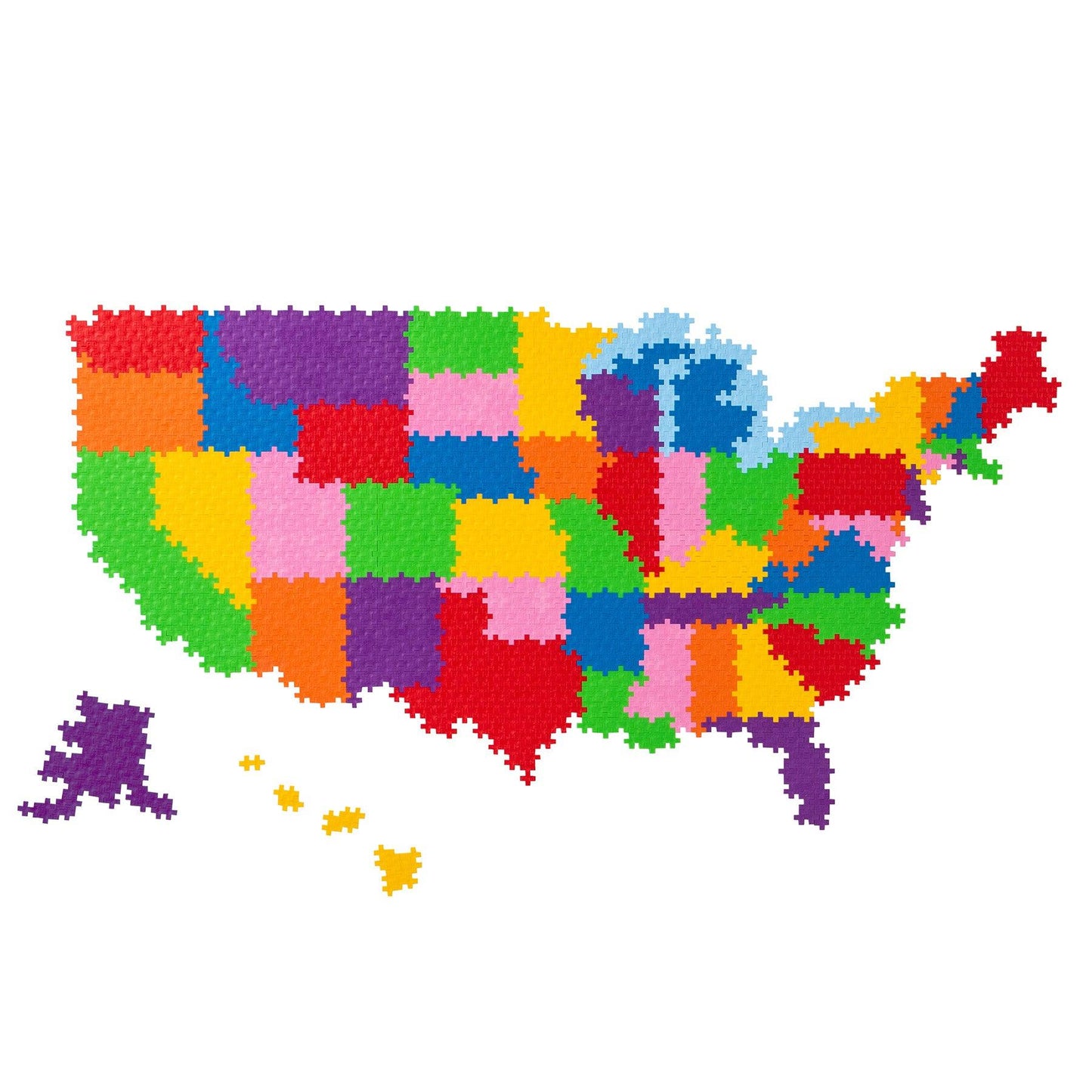Plus-Plus® Puzzle By Number® - 1400 pc Map of the United States - Loomini