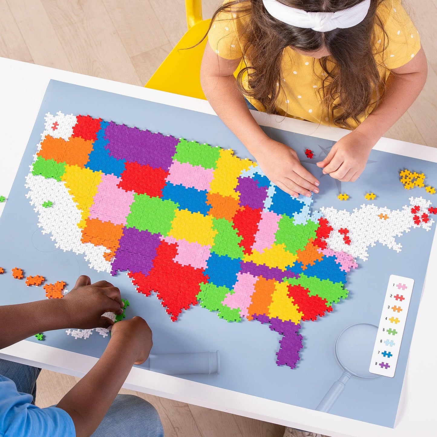 Plus-Plus® Puzzle By Number® - 1400 pc Map of the United States - Loomini
