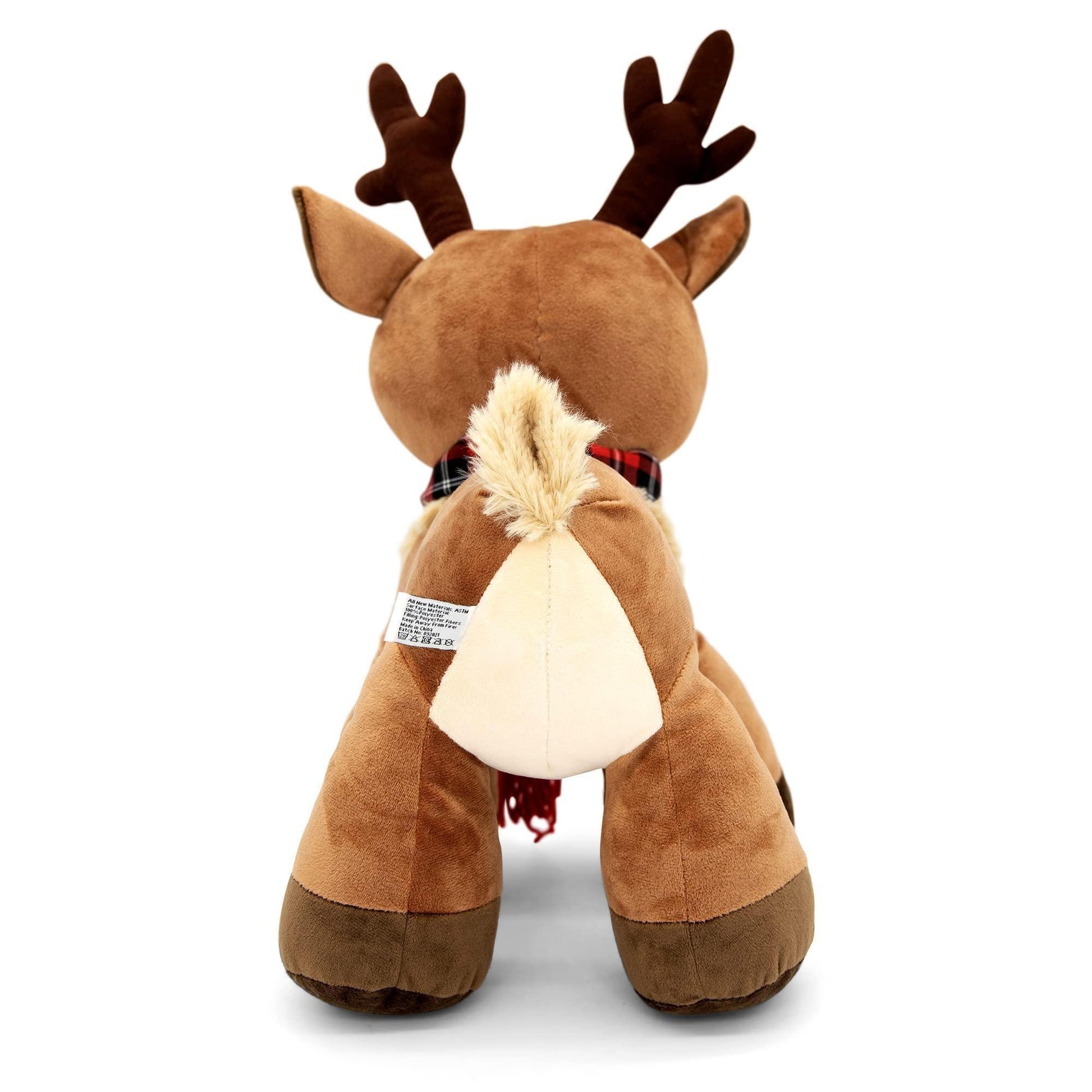 Plushible Plush Reindeer Stuffed Animal Holiday Deer Characters with Antlers Toy for Girl Boy Baby and Toddler Christmas Decor Animals Medium Plushie Toys 14 Inch Randall - Loomini