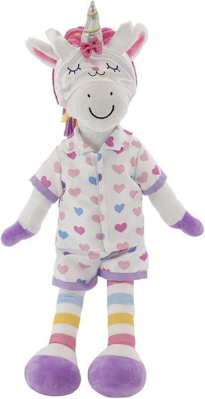 Plushible Soft Baby Doll 18 Inch Rag Dolls for Girls Infants & Babies My First Plush for 1 Year Old 2 Clothing Sets Girl Toys Unicorn - Loomini