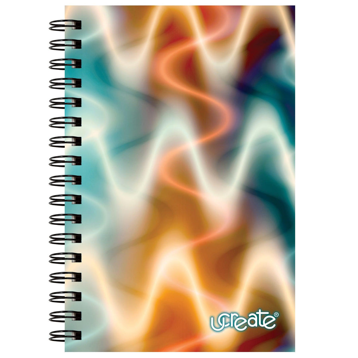 Poly Sketch Book, Neon Squiggles, 9" x 6", Pack of 3 - Loomini