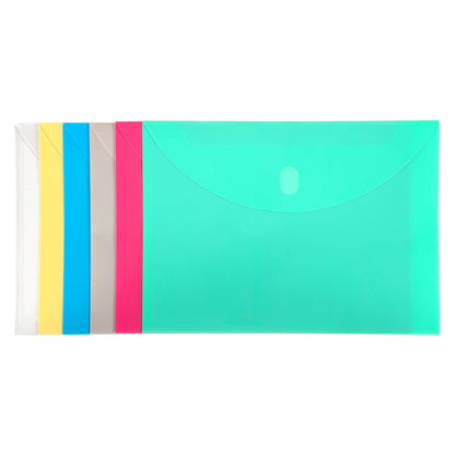 Poly XL Reusable Envelope, Letter Size, Side Load, Assorted, Pack of 36 - Loomini