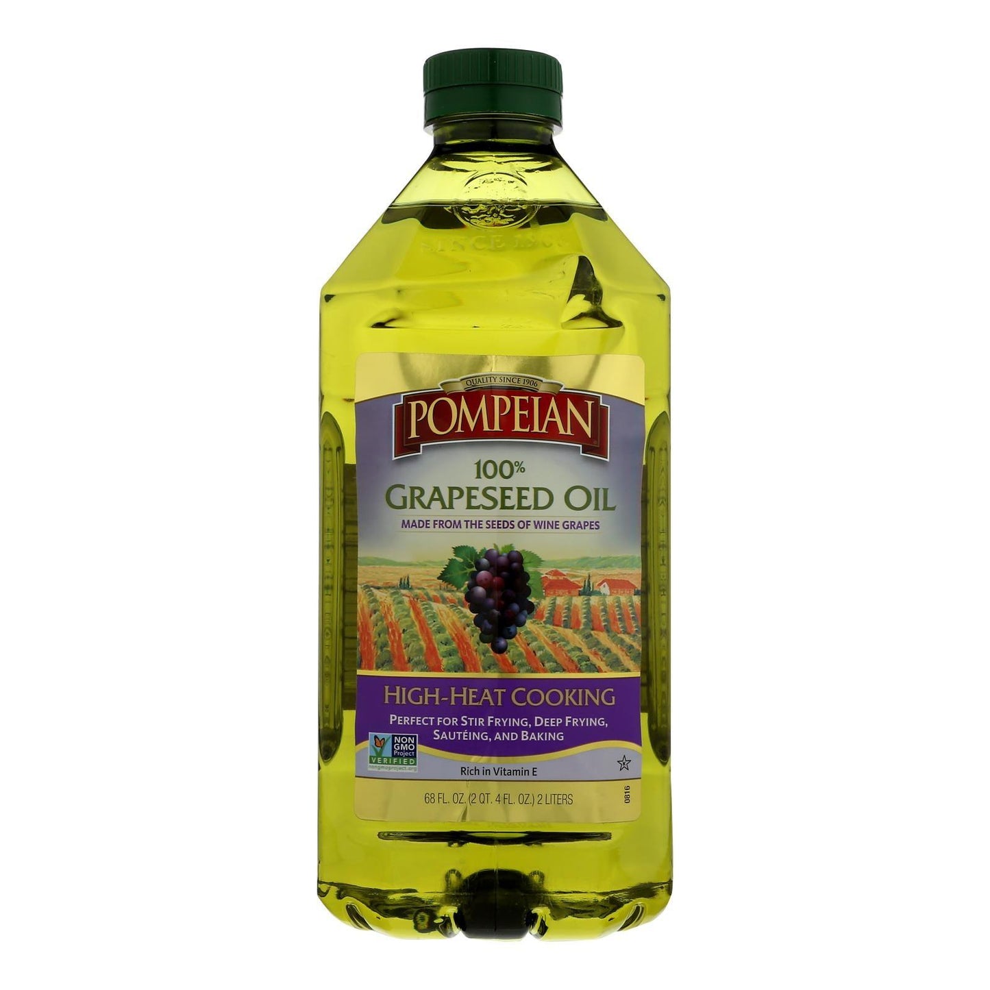 Pompeian 100% Grapeseed Oil - Case Of 8 - 68 Fz - Loomini