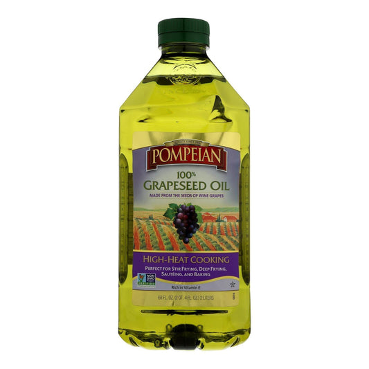 Pompeian 100% Grapeseed Oil - Case Of 8 - 68 Fz - Loomini