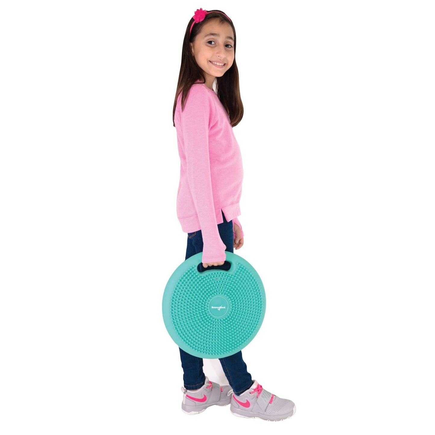 Portable Wiggle Seat Sensory Cushion, Green - Loomini