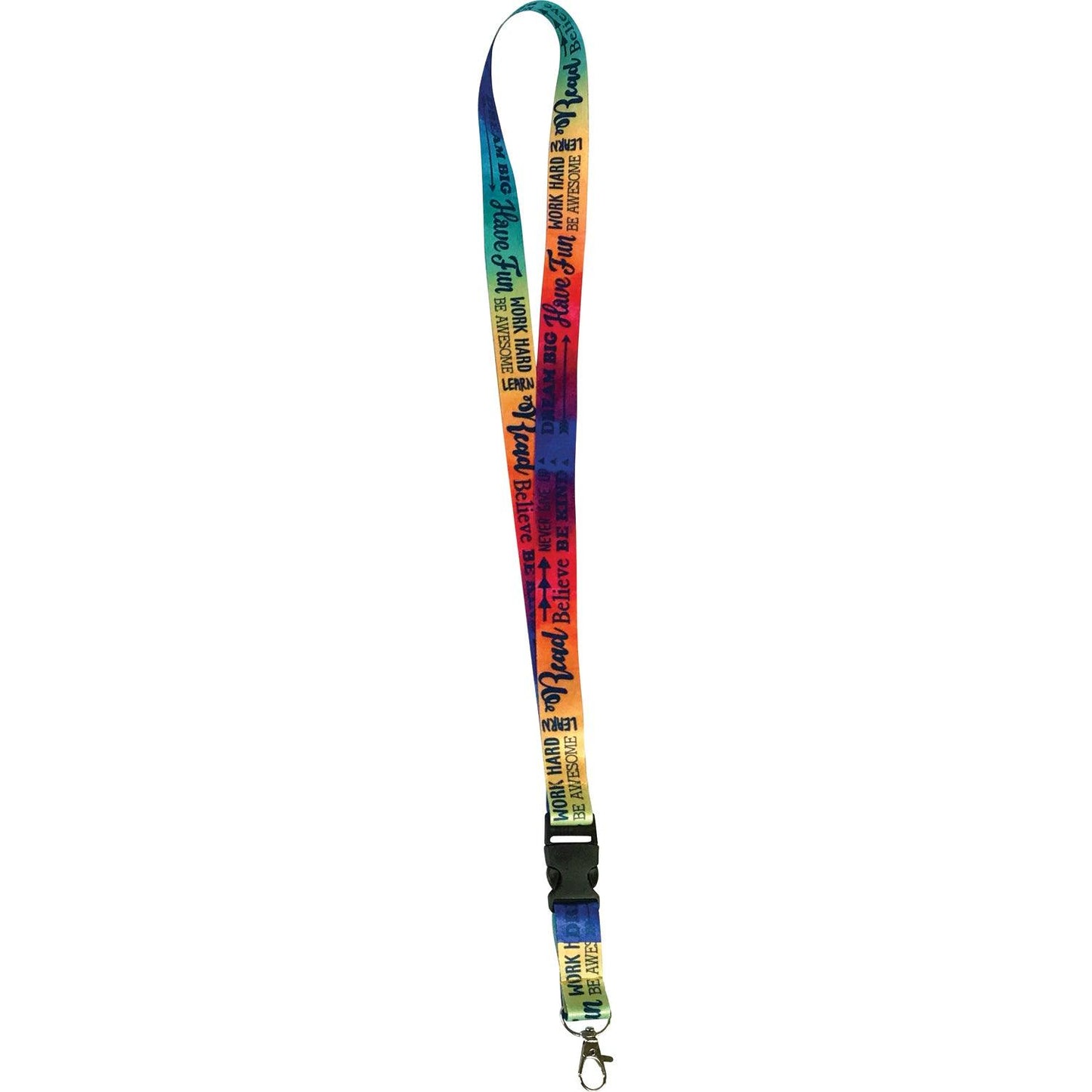 Positive Saying Watercolor Lanyard, Pack of 6 - Loomini