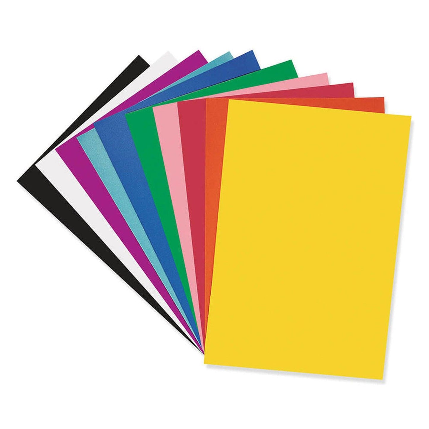 Poster Board Class Pack, 10 Assorted Colors, 22" x 28", 50 Sheets - Loomini