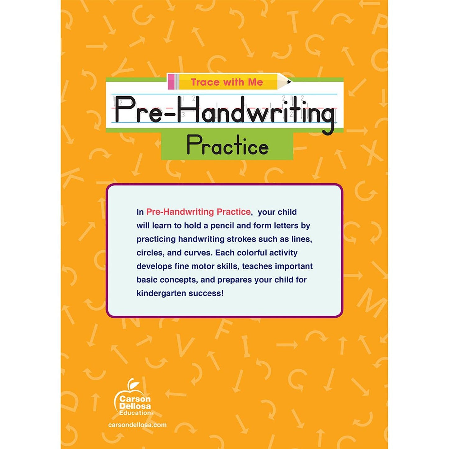 Pre-Handwriting Practice Activity Book, Grade Preschool-2, Pack of 3 - Loomini