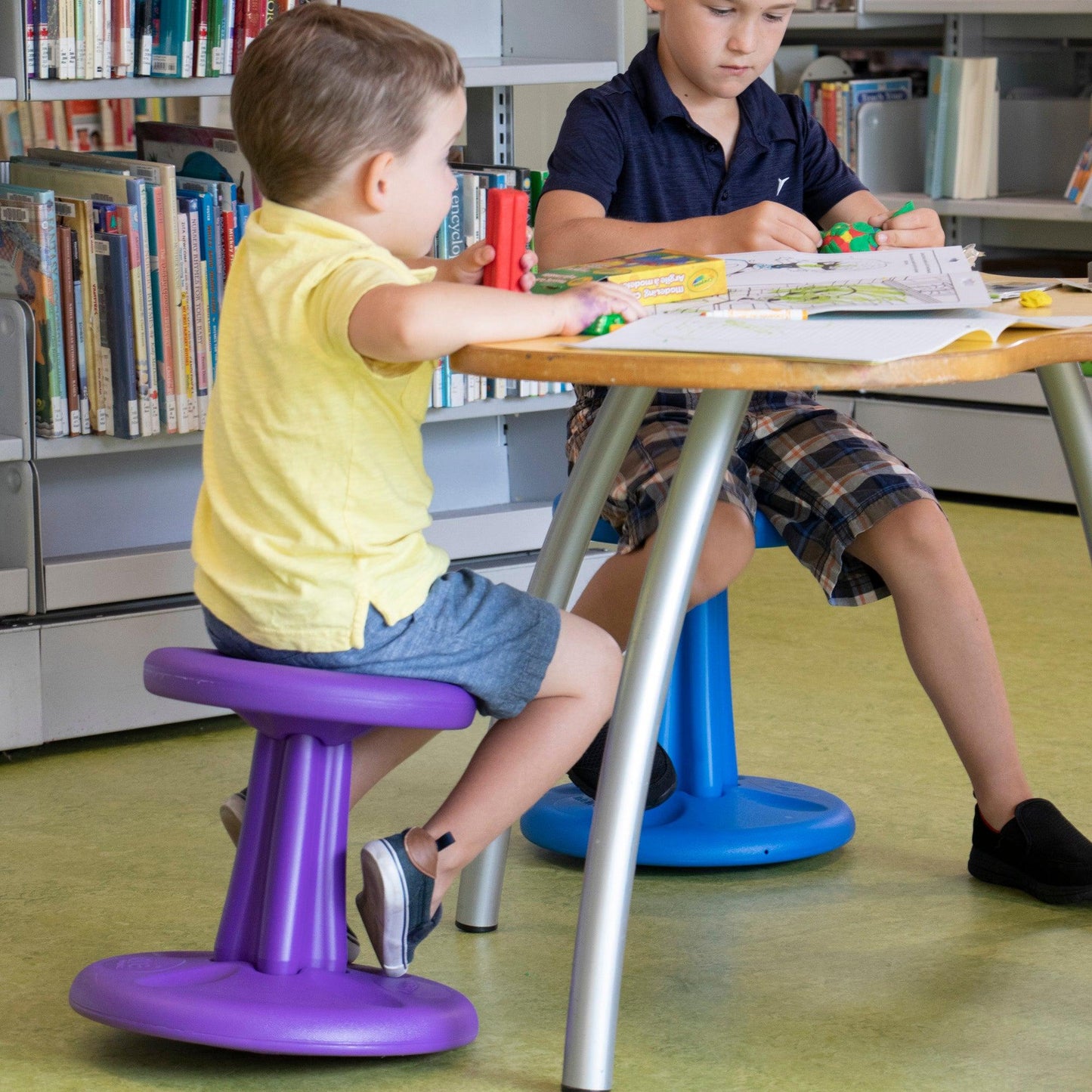 Pre-School Wobble Chair 12" Purple - Loomini