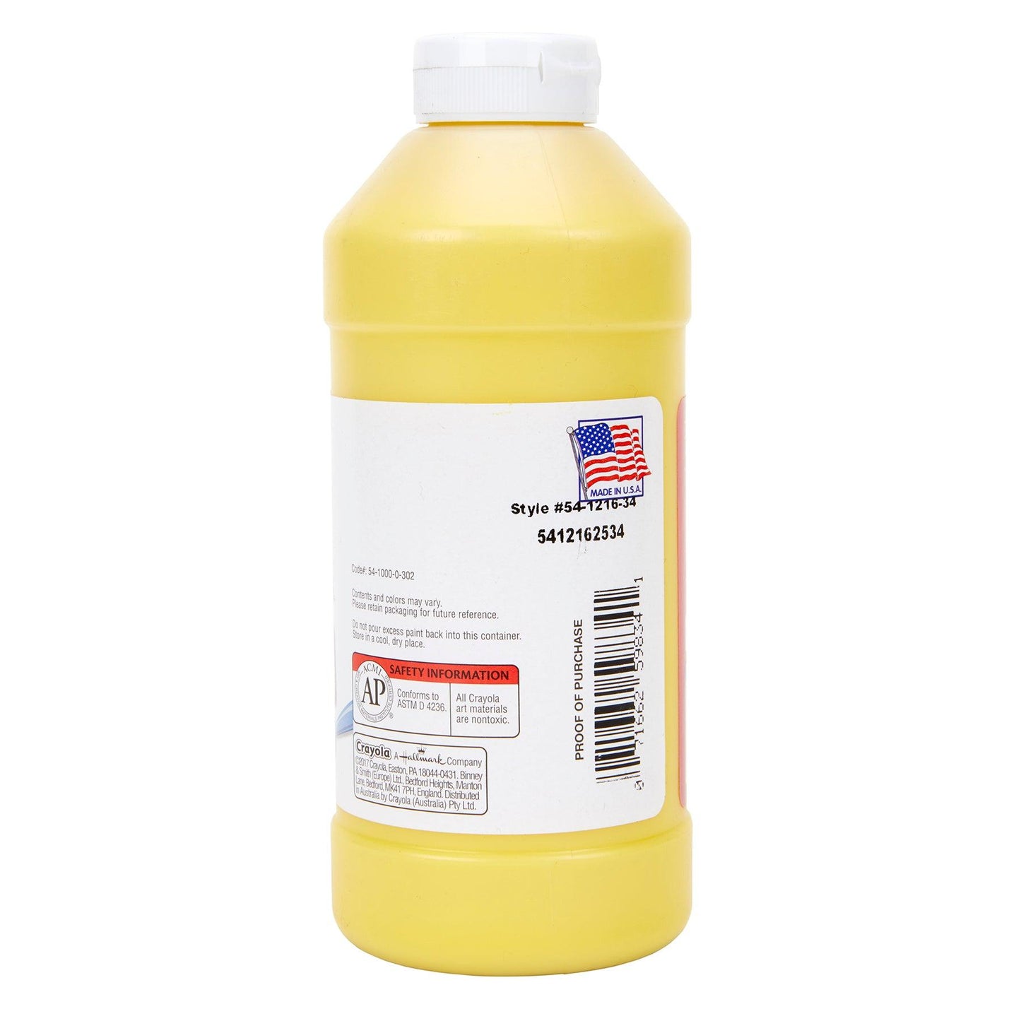 Premier Tempera Paint, 16 oz, Yellow, Pack of 3 - Loomini