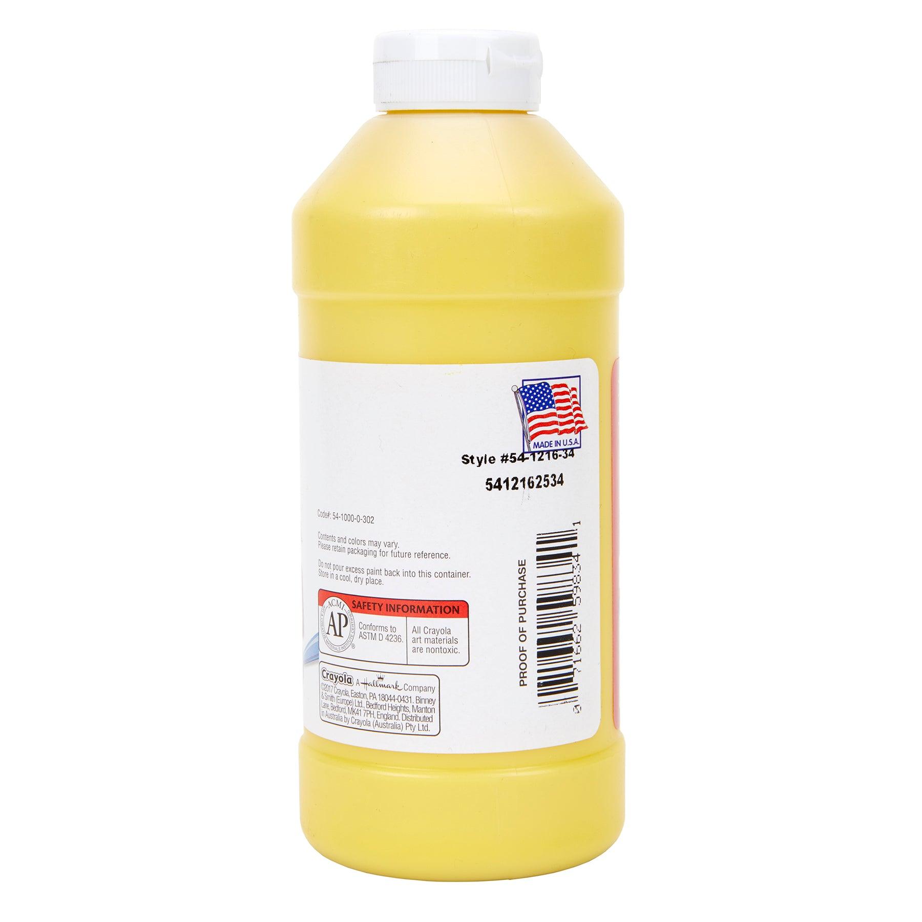 Premier Tempera Paint, 16 oz, Yellow, Pack of 3 - Loomini